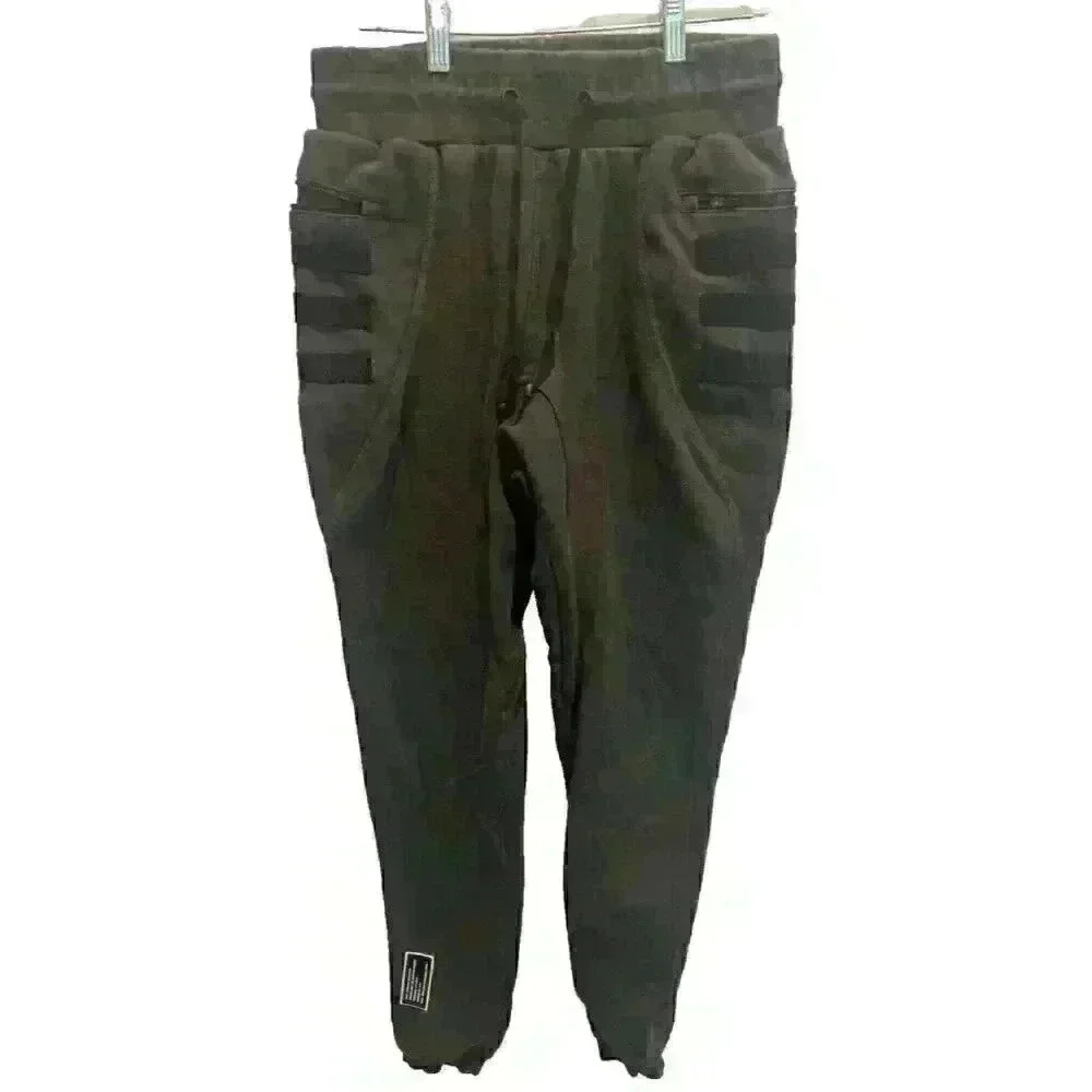 ASRV Utility Jogger Pants Size Medium Men Dark Gray Cotton Poly